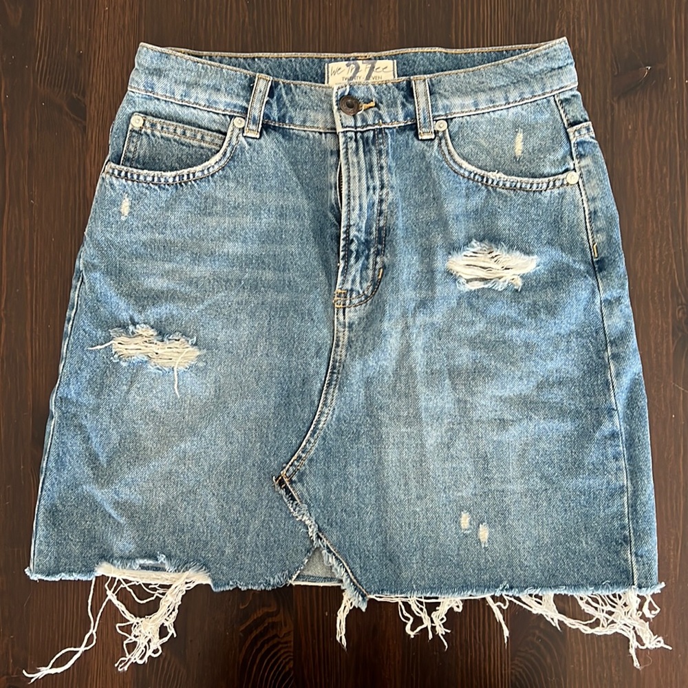 Free People Jean Skirt Sz 27